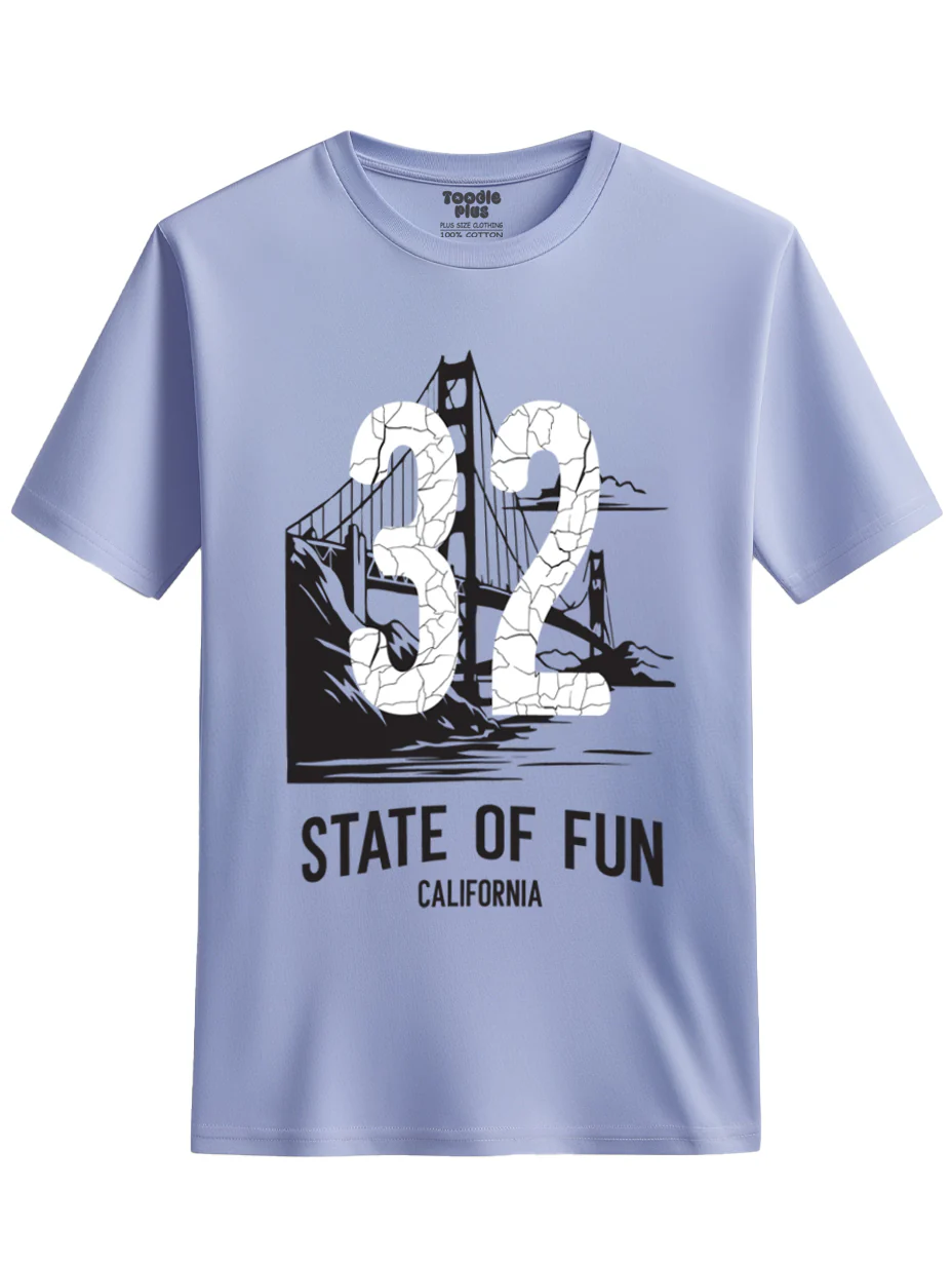 32 state of fun  Plus Size T-Shirt - Image 3