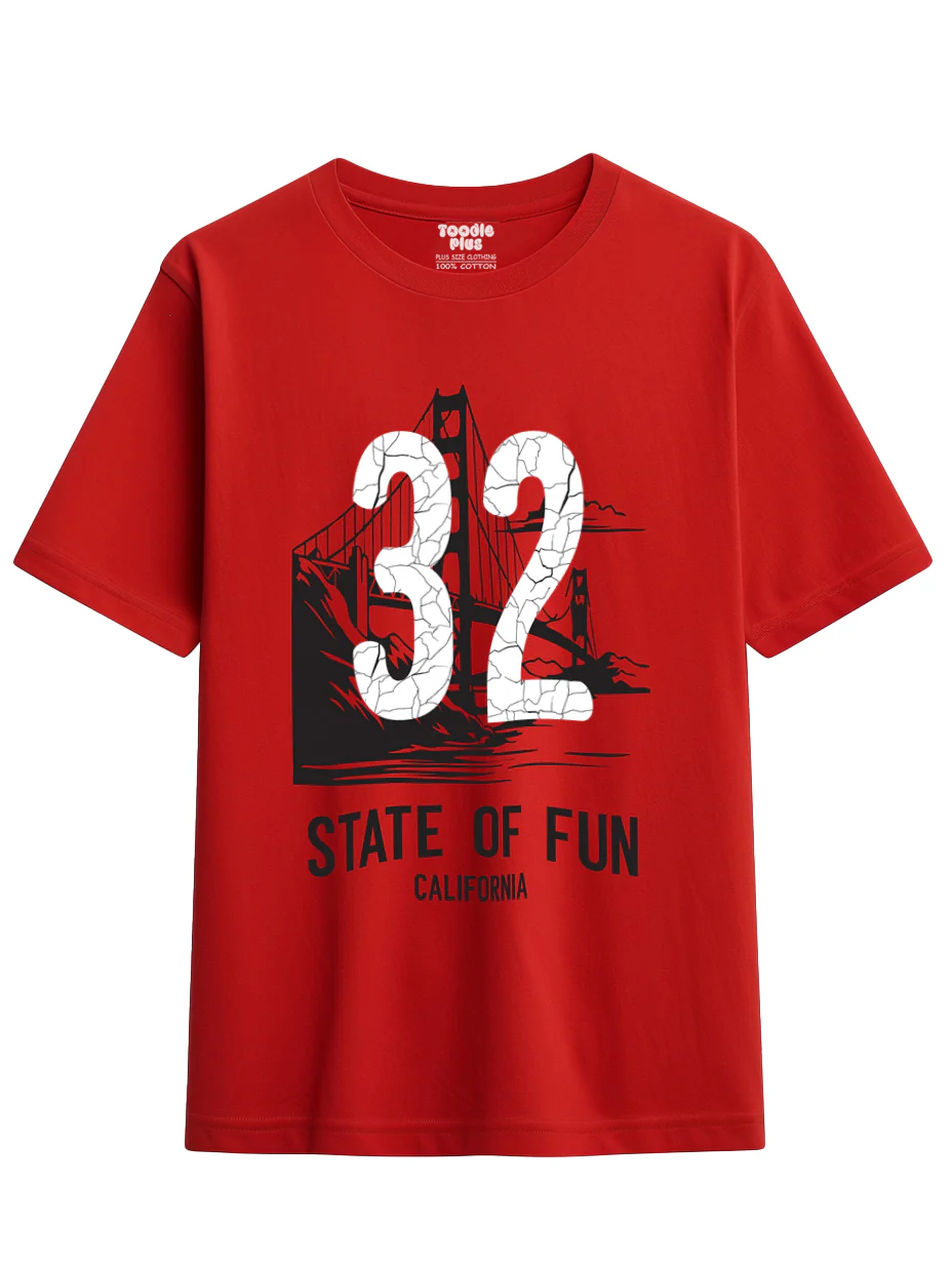 32 state of fun  Plus Size T-Shirt - Image 4