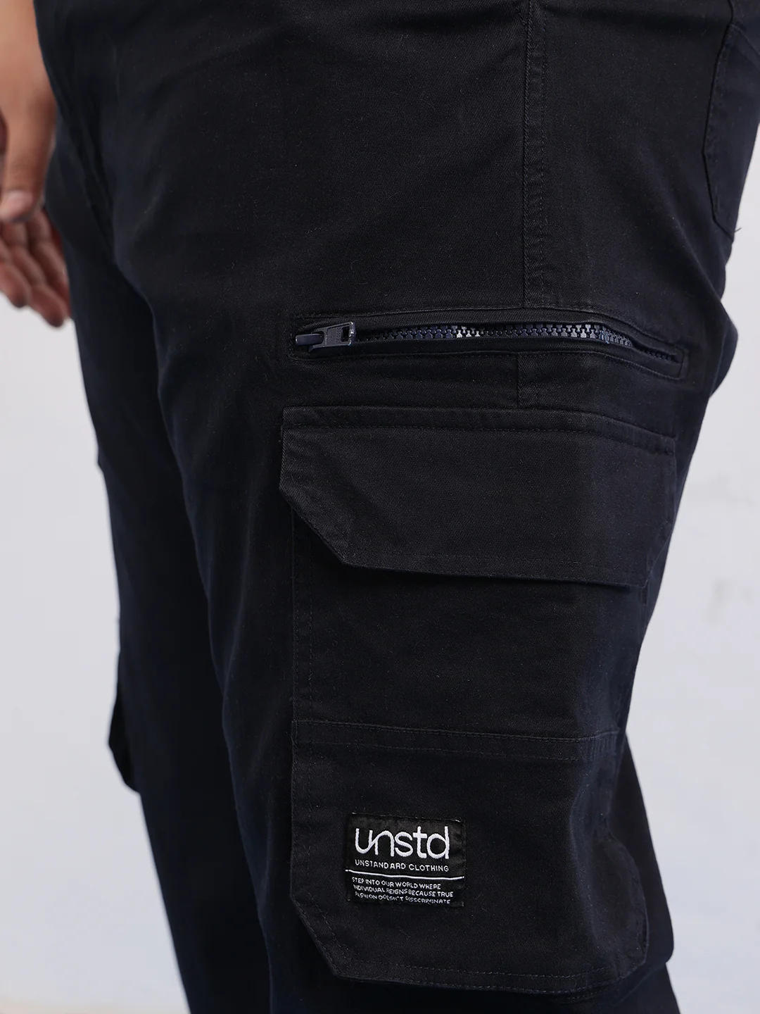 6 Pocket Zipper Cotton Stretch Plus Size Cargo - Image 19