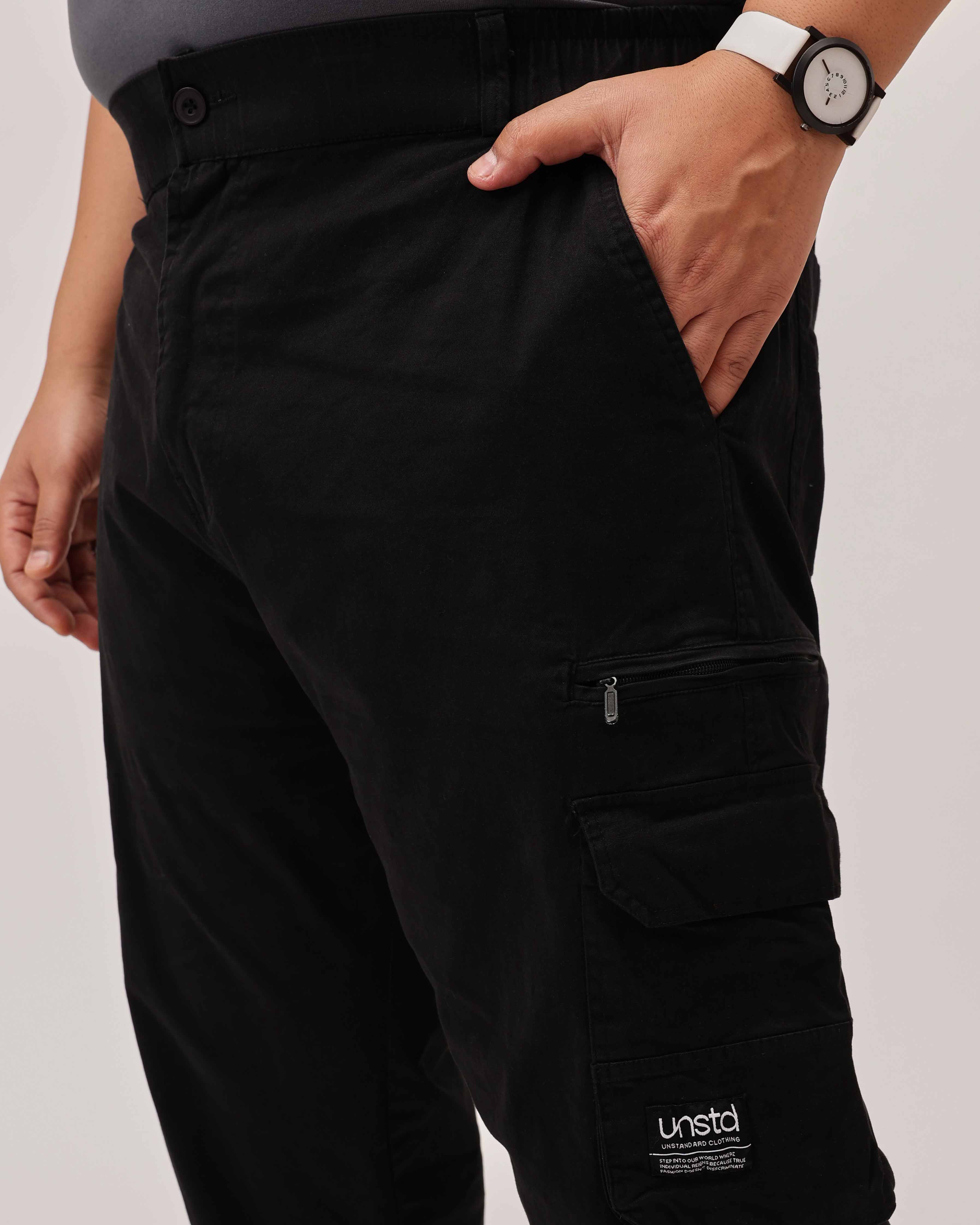 6 Pocket Zipper Cotton Stretch Plus Size Cargo - Image 7