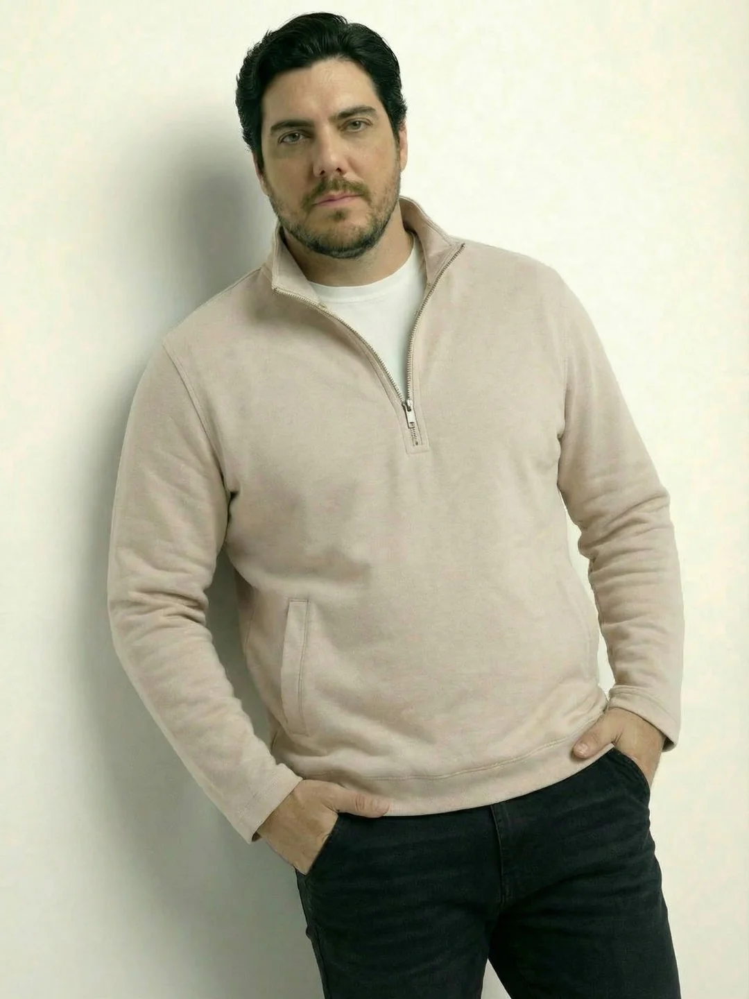 Butter Soft Premium Quarter Zip Plus Size Sweatshirt