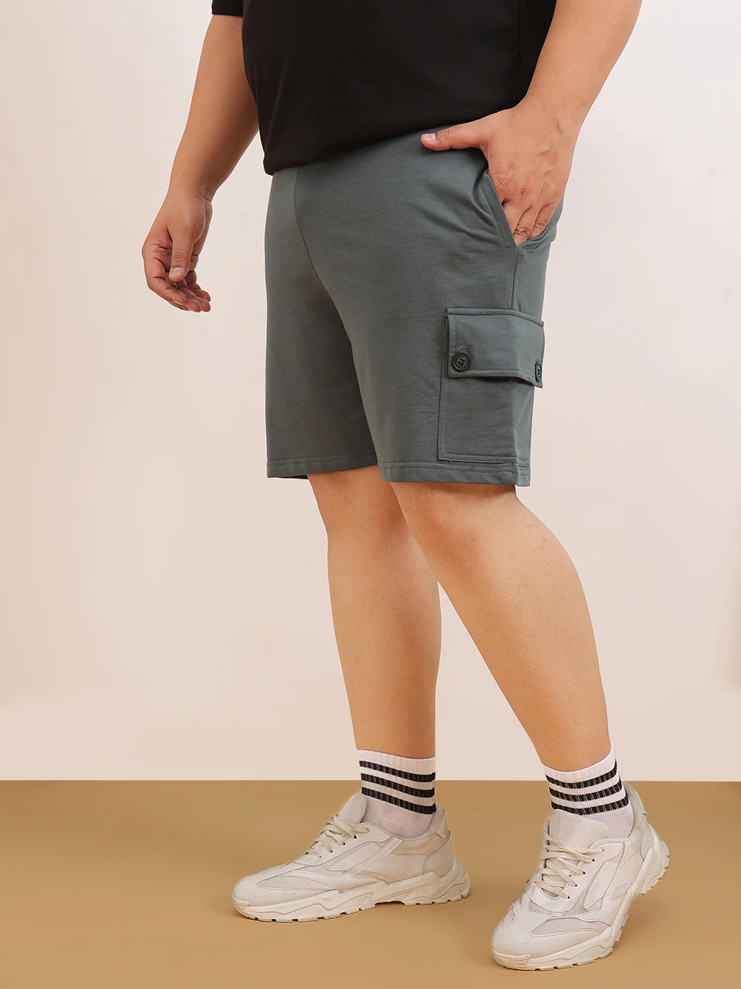 Cargo Shorts Cotton Plus Size - Image 5