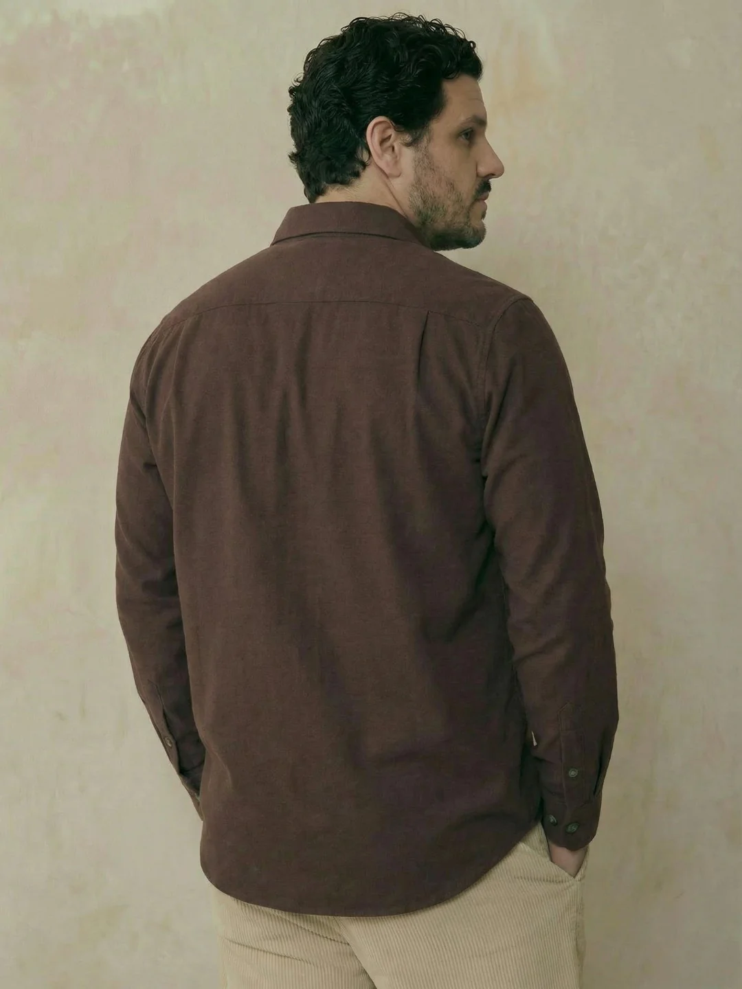 Double Pocket Poplin Solid Plus Size Shirt - Image 5