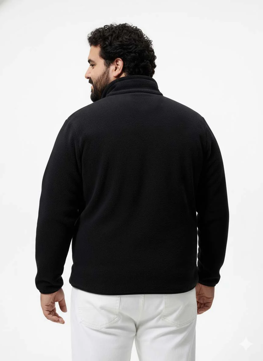 Fleece Heavy Weight Plus size Zipper Jacket - Image 15