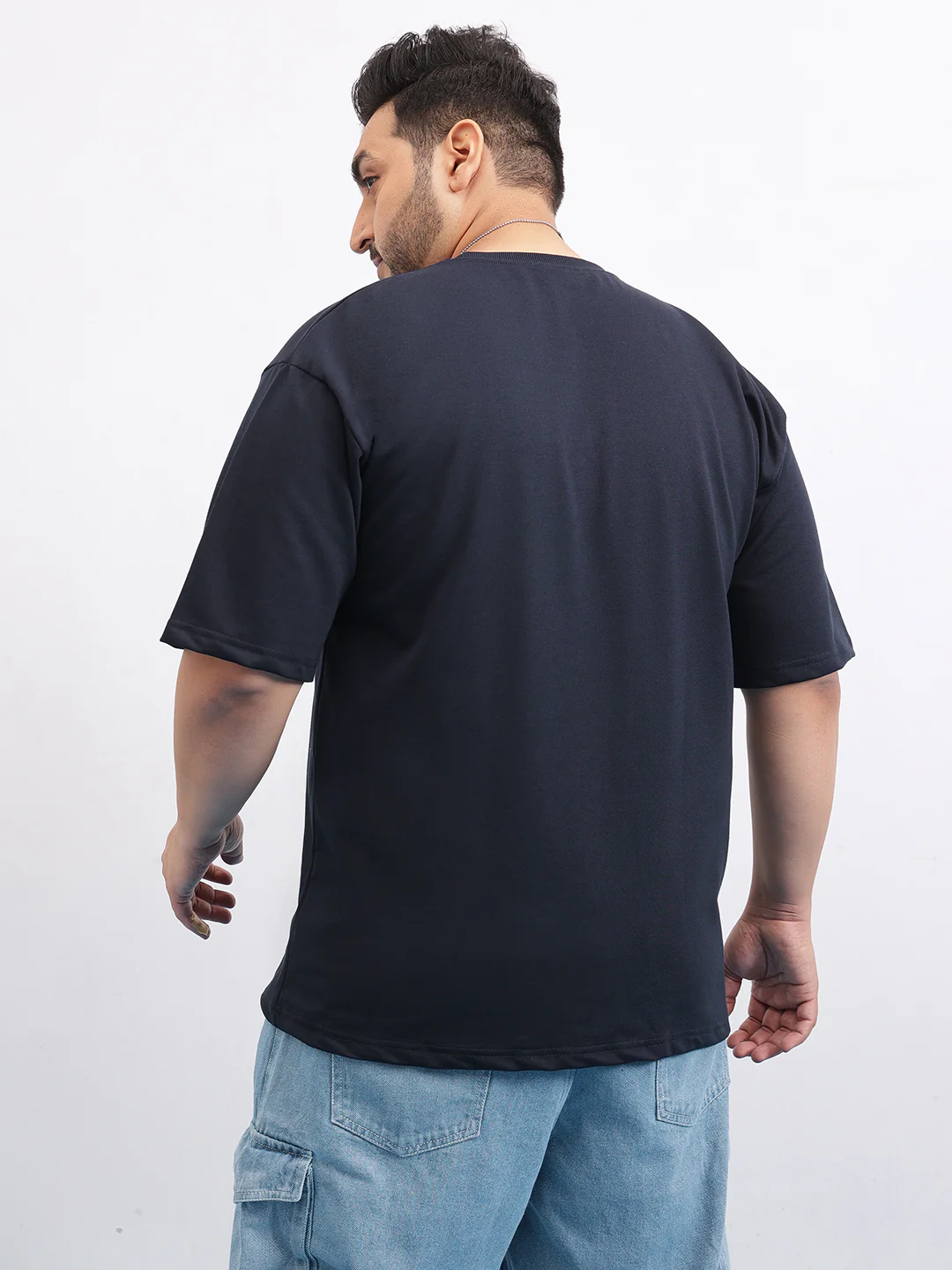 Heavy Weight Plus Size Drop Shoulder T-shirt - Image 5