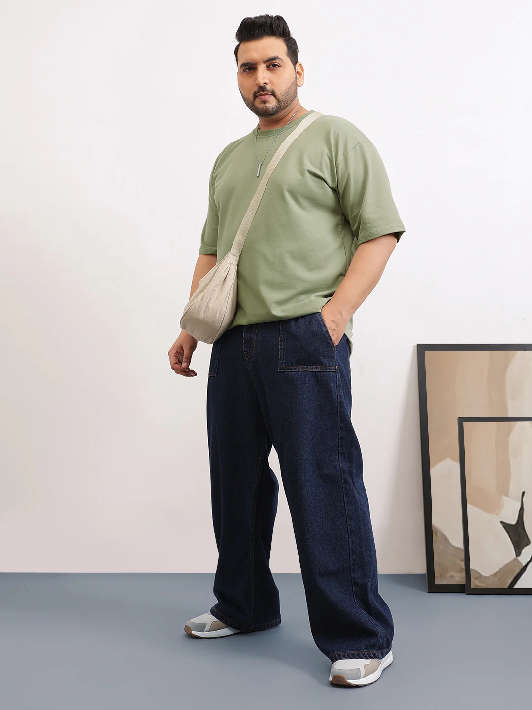 Heavy Weight Plus Size Drop Shoulder T-shirt - Image 11