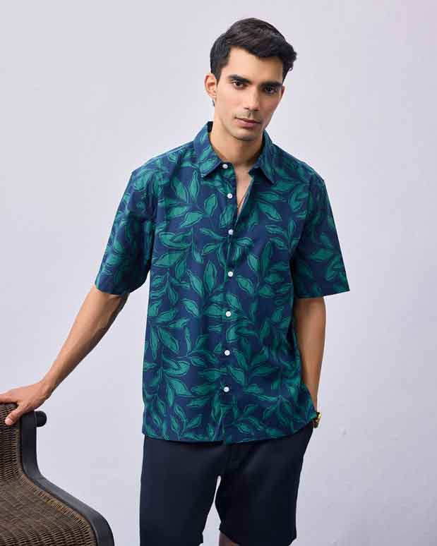Printed Half Sleeve Plus Size Shirt