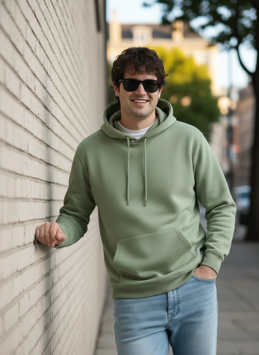 Solid Plus Size Hoodie - Image 15