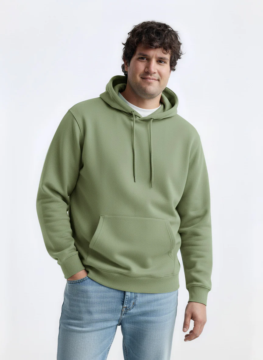 Solid Plus Size Hoodie - Image 16