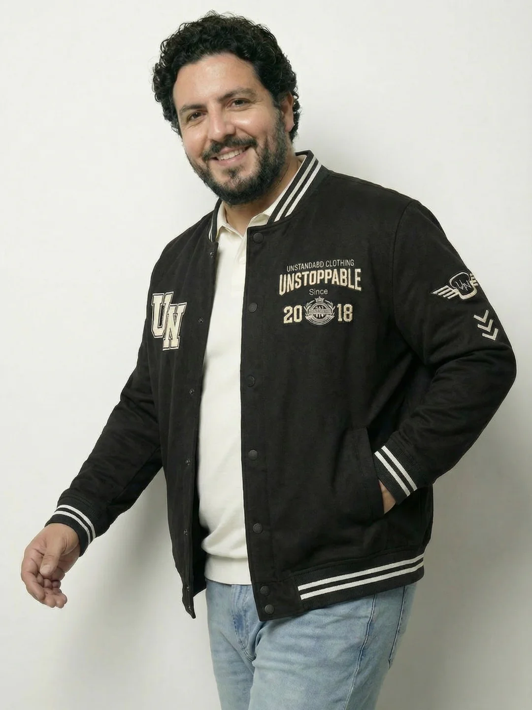 UNstoppable Plus Size Varsity Jacket