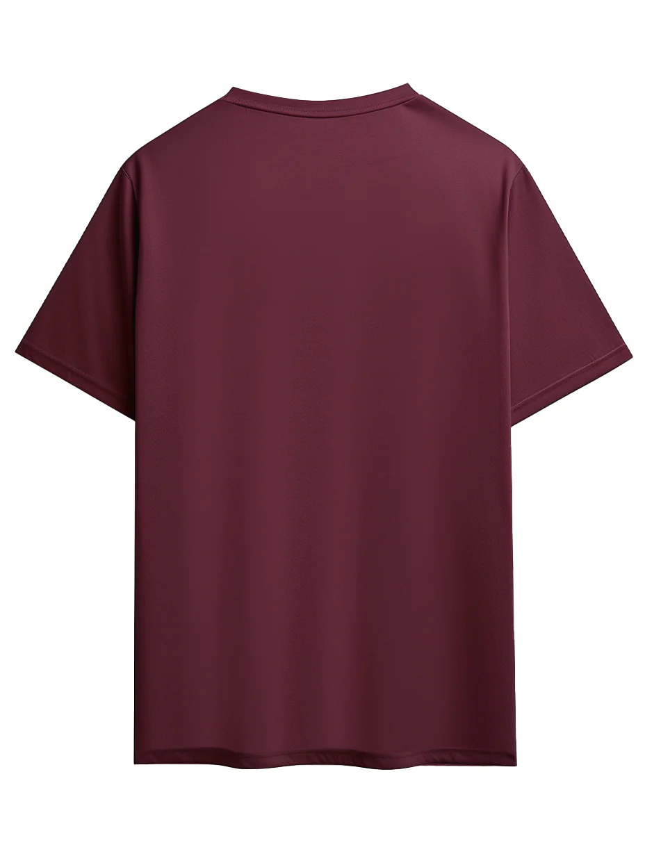Wine with white yellow colourblock plus size t-shirt - Image 8